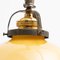 Vintage French Yellow Glass Pendant, 1930s 9