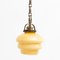 Vintage French Yellow Glass Pendant, 1930s 11