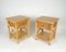 Italian Rattan Bedside Tables in Bamboo and Wood, 1980s, Image 5