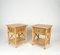 Italian Rattan Bedside Tables in Bamboo and Wood, 1980s 8