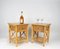 Italian Rattan Bedside Tables in Bamboo and Wood, 1980s, Image 7