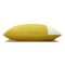Mustard Yellow and White Double Rectangle Mustard Double Velvet Pillow from Lo Decor 2