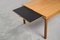 Mid-Century Modern Oak Coffee Table with Pull-Out Black Tops, 1960s, Image 4