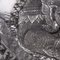 Große handgefertigte thailändische Schale aus massivem Silber, 1910 15