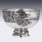 Antique Japanese Monumental Meiji Period Bowl in Solid Silver, 1900 4