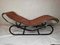 Chaise Longue in Chromed Metal & Brass Leather, Italy, 1960s, Image 12