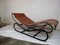 Chaise Longue in Chromed Metal & Brass Leather, Italy, 1960s 3