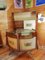 Mueble bar con taburetes de madera y vidrio, Italia, años 50. Juego de 4, Imagen 12