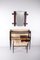 Console Murale avec Miroir et Tabouret par Ico Parisi, Italie, 1950, Set de 2 2