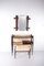 Console Murale avec Miroir et Tabouret par Ico Parisi, Italie, 1950, Set de 2 1