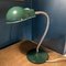 Grüne Tischlampe aus Metall, 1950er 7