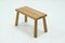 Brutalist Solid Oak Side or Coffee Table, 1970s 4