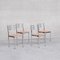 Mid-Century French Dining Chairs in Metal and Rush, Set of 4 7