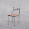 Französische Mid-Century Esszimmerstühle aus Metall & Binse, 4er Set 5