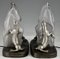 Art Deco Lamps With Seals by Carvin, 1930, Set of 2, Image 6