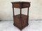 Oak Cabinet with Marble Top, 1940s, Image 1