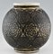 Vase Art Déco Sphérique en Céramique avec Motifs Stylisés, 1925 5