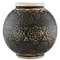 Vase Art Déco Sphérique en Céramique avec Motifs Stylisés, 1925 1