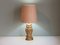 Mid-Century Belgian Matte Gold Plated Metal Owl Table Lamp from Deknudt, 1970s 2