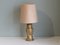 Mid-Century Belgian Matte Gold Plated Metal Owl Table Lamp from Deknudt, 1970s 3
