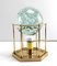 Glass Ball on Brass Frame Table Lamp from Paulmann, 1990s 3
