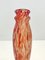 Liberty Style French Red Orange Glass Vase by Legras 6