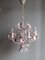 Vintage Italian Toleware Chandelier with Floral Motifs, 1960s 1