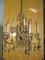 Brass & Crystal Chandelier 1