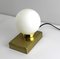 Glass Screen in Ball Shape on Brass Socket of Trio Table Lamp, 1990s 4