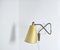 Lampada da parete in ottone con braccio flessibile, Danimarca, anni '50, Immagine 11