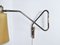 Danish Brass Wall Lamp with Swing Arm, 1950s, Image 4