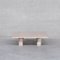 Mid-Century Travertin Tisch von Angelo Mangiarotti für Up & Up 1