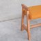 Mid-Century French Oak Stool from Guillerme Et Chambron 4