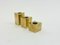 Scandinavian Brass Candleholders, Set of 3 1