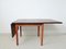 Drop Leaf Side Table in Solid Teak and Oak by Hans J. Wegner for Getama 4