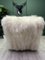 Vintage Wingback White Sheepskin Fluffy Lounge Chair, Image 8