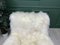 Vintage Wingback White Sheepskin Fluffy Lounge Chair 9