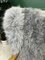 Poltrona Wingback vintage in pelle di pecora bianca di Howard Keith, Immagine 8