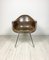 Seal-Brown Dax Fiberglass Armchair attributed to Charles & Ray Eames for Herman Miller, 1980s, Image 2