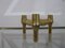 Modular Gold Candleholders by Fritz Nagel & Ceasar Stoffi for Bmf, 1970s, Set of 5 6