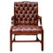 English Leather Armchair, Image 3