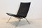 Black Leather PK22 Chair by Poul Kjærholm for Fritz Hansen 5
