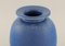 Jarrón azul de cerámica esmaltada de Gunnar Nylund para Rörstrand, años 60, Imagen 3