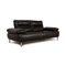 Black Leather Two Seater Couch with Feature by Koinor Ansina 9