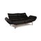 Ds 450 Black Leather Two-Seater Couch with Relax Function from de Sede 4