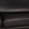 Ds 450 Black Leather Two-Seater Couch with Relax Function from de Sede 5