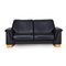 Dark Blue Paradise Leather Two Seater Couch from Stressless, Image 1