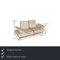Cream Leather Two Seater Couch with Function by Koinor Rivoli 2