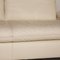 Cream Leather Two Seater Couch with Function by Koinor Rivoli 4