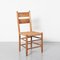 Oak & Seagrass Highback Dining Chair, Image 1